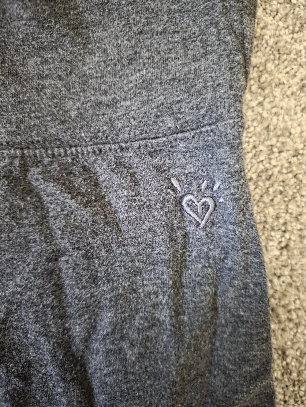 Justice Kids Dark Gray Stretch Knit Leggings Capri